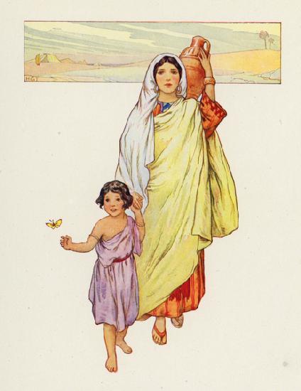 Hagar and Ishmael went forth into the wilderness