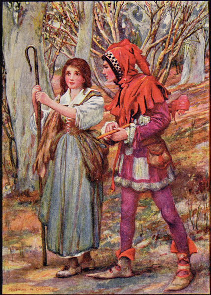 Hladgrun, Olrun and Alvit, from Wayland the Smith in Northern Legends by Raphael Tuck von Harry George Theaker