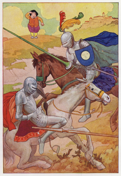 Illustration for Don Quixote von Harry George Theaker