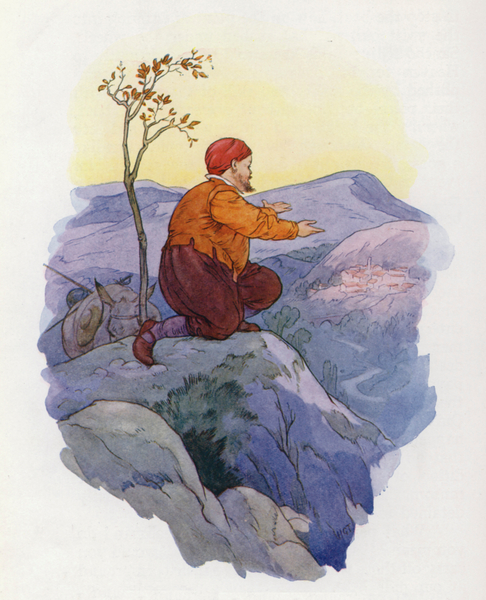 Illustration for Don Quixote von Harry George Theaker