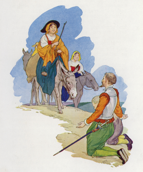 Illustration for Don Quixote von Harry George Theaker