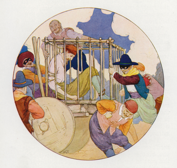 Illustration for Don Quixote von Harry George Theaker