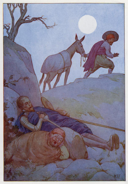 Illustration for Don Quixote von Harry George Theaker