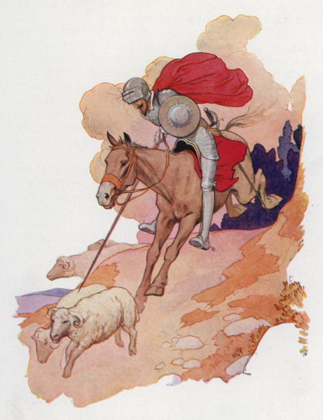 Illustration for Don Quixote von Harry George Theaker