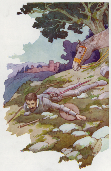 Illustration for Don Quixote von Harry George Theaker