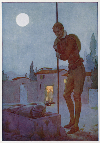 Illustration for Don Quixote von Harry George Theaker