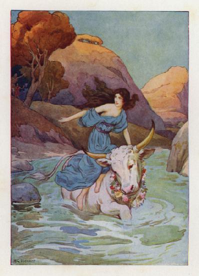 Into the ocean Jupiter plunged, and away he swam