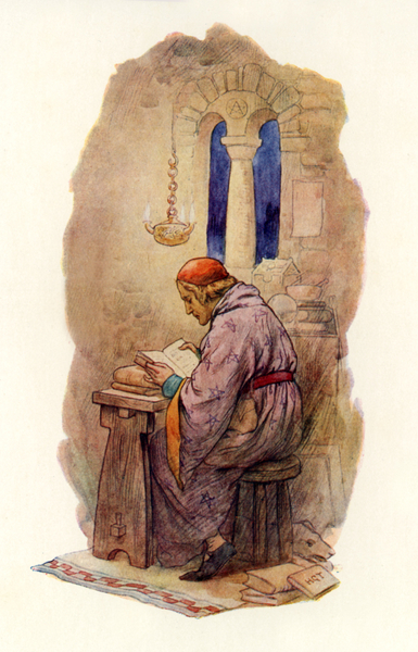 Merlin reading von Harry George Theaker