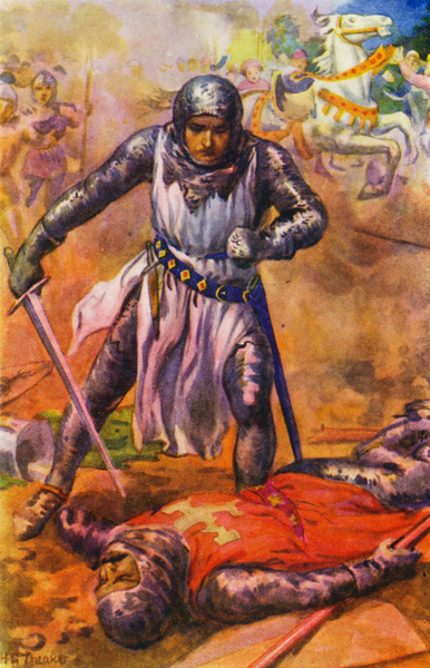 After a fierce fight the Templar was defeated von Harry George Theaker