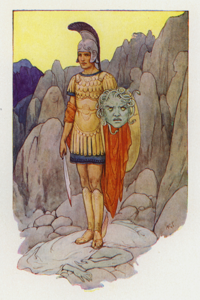 Perseus and the Gorgons Head von Harry George Theaker