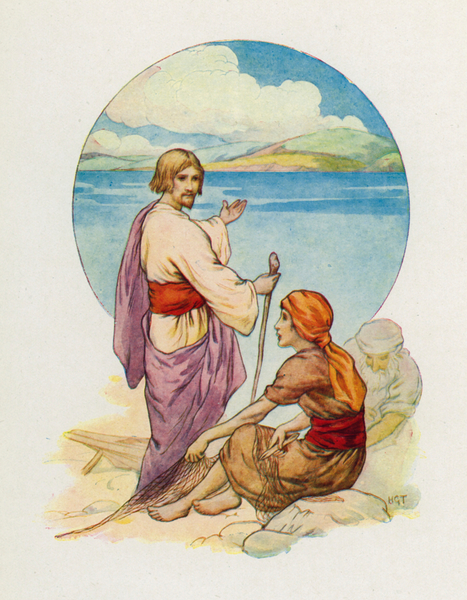 Simon Peter and Andrew, come! Follow Me! von Harry George Theaker