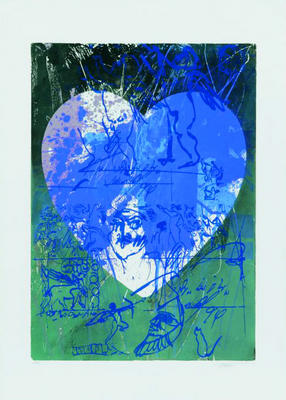 Blaues Herz von Hassan Hashemi