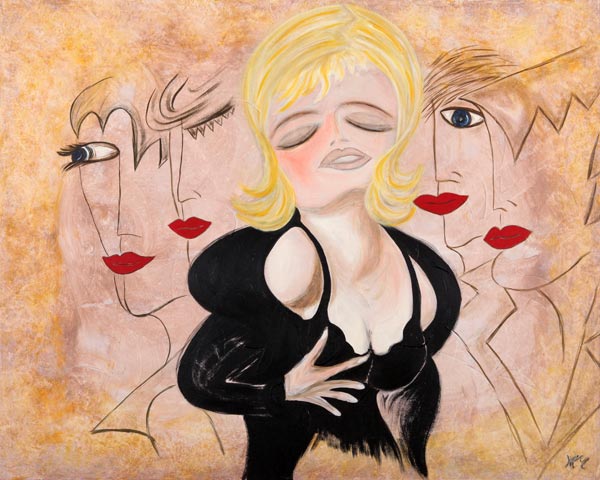 Gesichter der Nacht Nr. 8 von Heike Meier