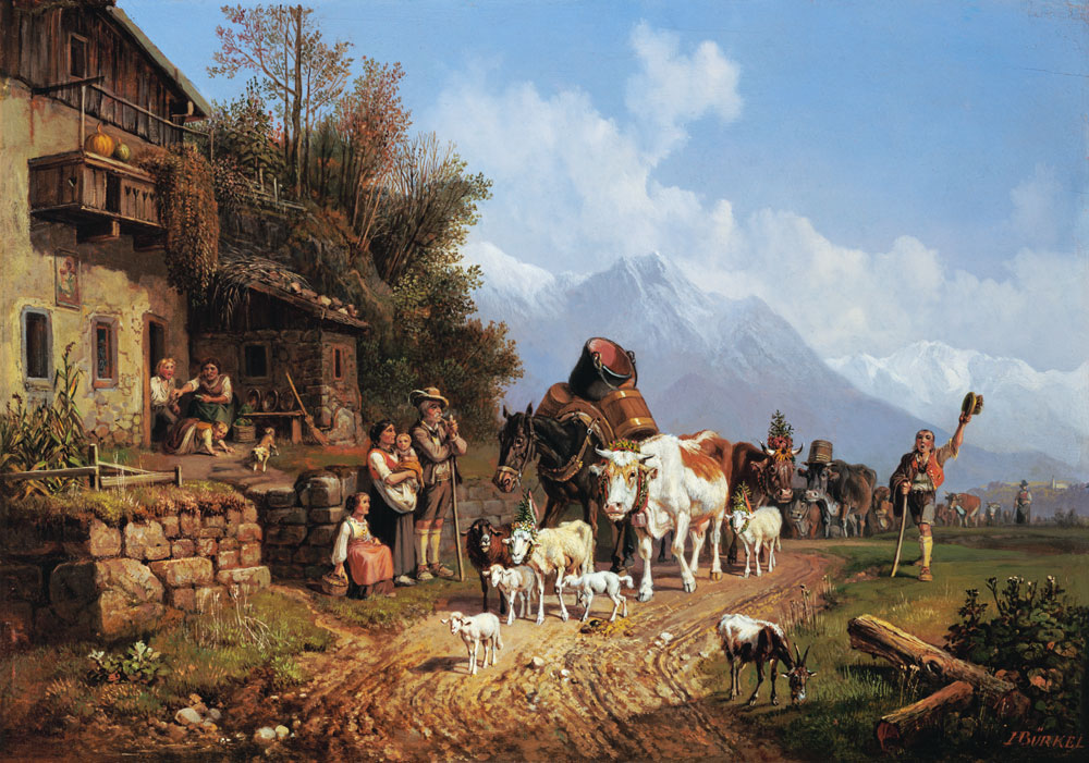 Heimkehr von der Alm von Heinrich Bürkel