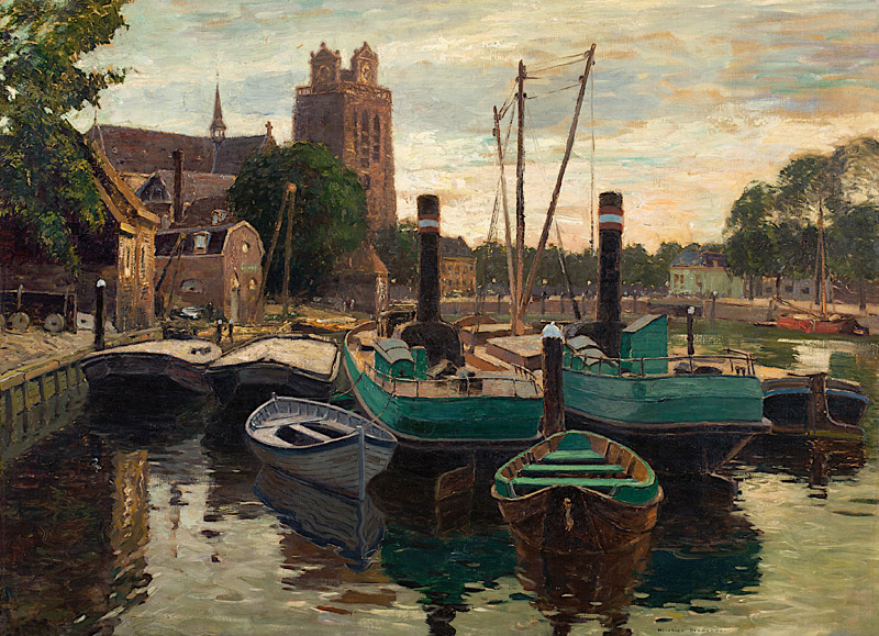 Abend in Dordrecht von Heinrich Hermanns