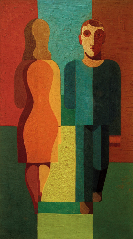 Gehende (Paar) von Heinrich Hoerle