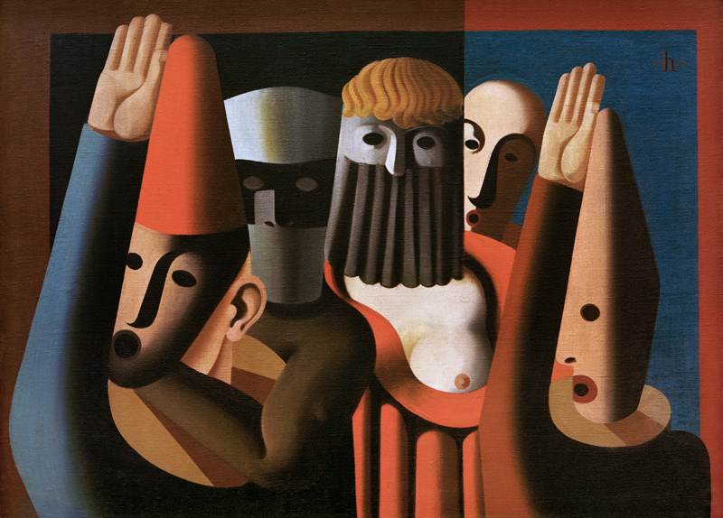 Masken von Heinrich Hoerle