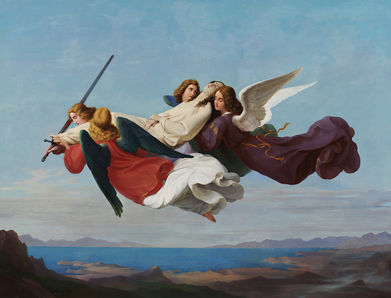 Übertragung des Leichnams der heiligen Katharina zum Berge Sinai von Heinrich Mücke