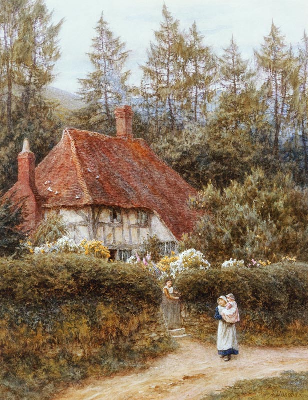 A Cottage near Haslemere von Helen Allingham