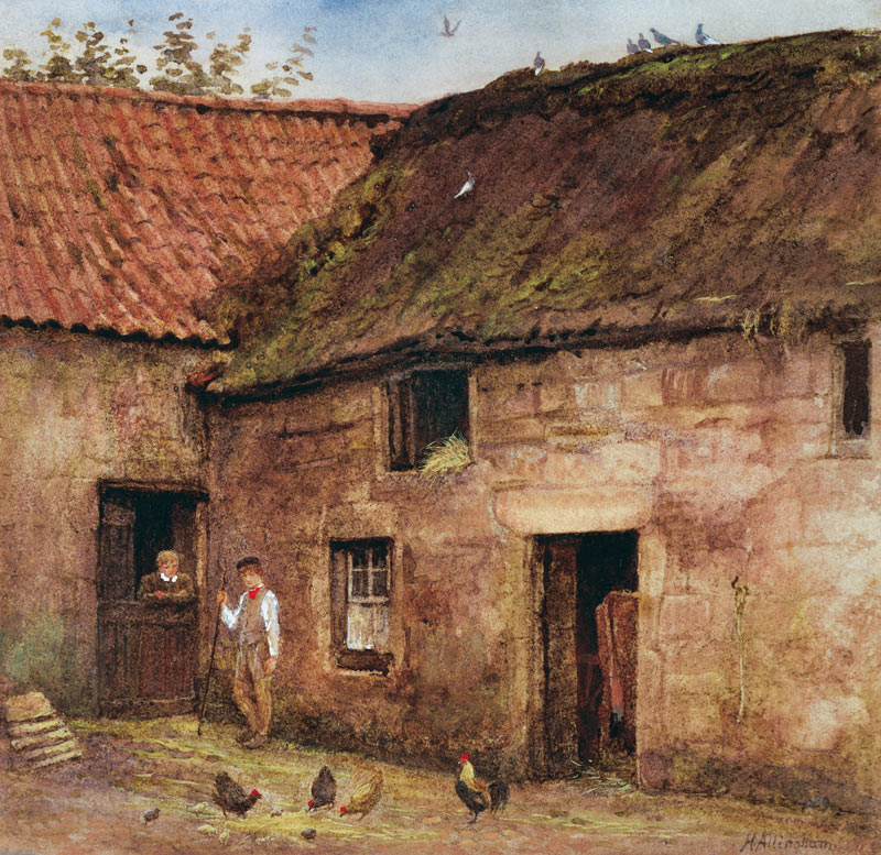 The Farmyard von Helen Allingham