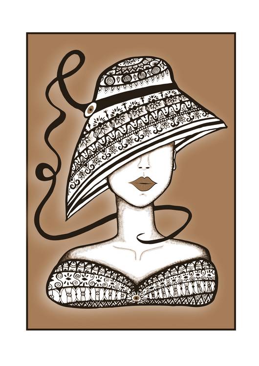 Lady with hat von Helena Schall