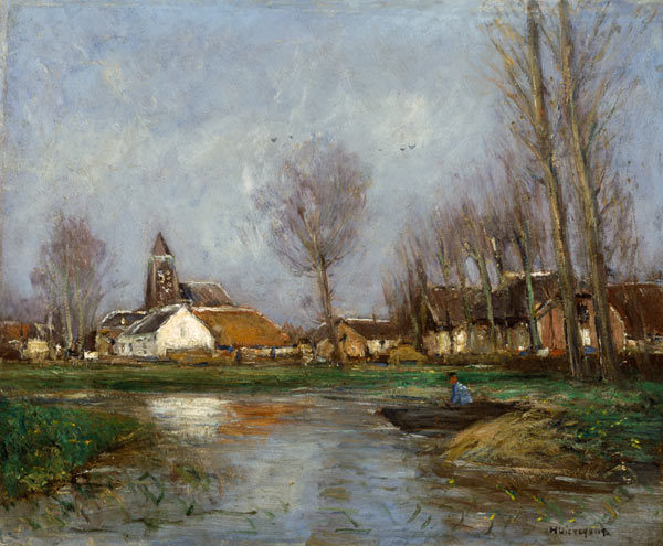 Herbststimmung am Altwasser von Helmuth Liesegang