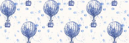 Hla013  Hot Air Ballooons Cobalt