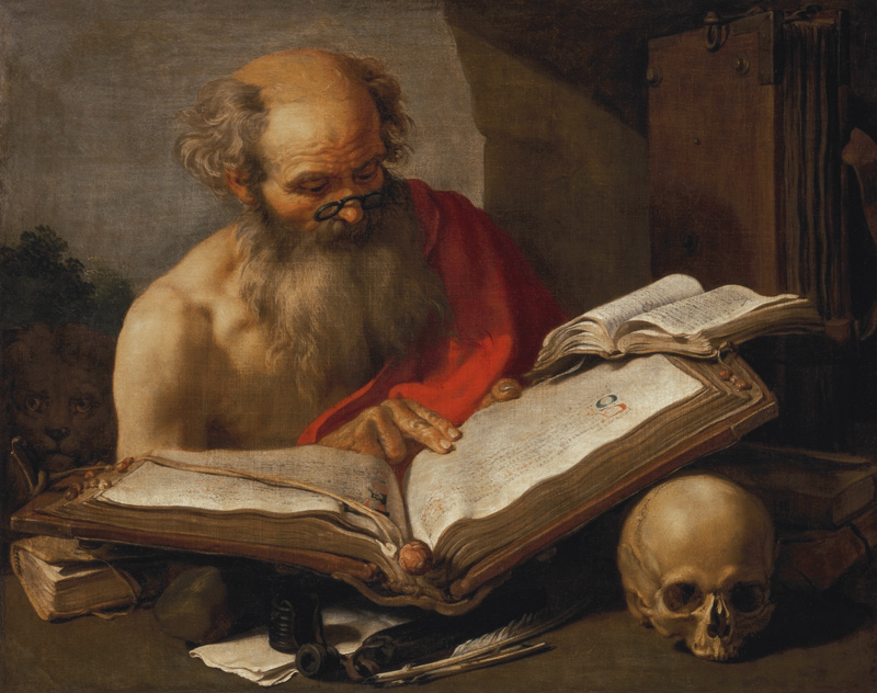 Der heilige Hieronymus. von Hendrick Bloemaert
