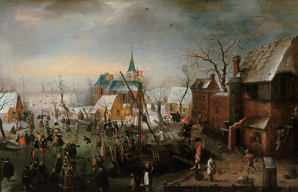 H.Avercamp, Winterszene bei Yselmuiden von Hendrik Averkamp