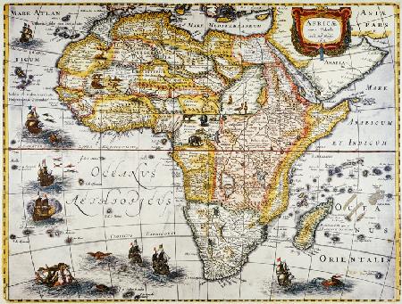 Afrika / Landkarten:-"AFRICAE nova Tabula"