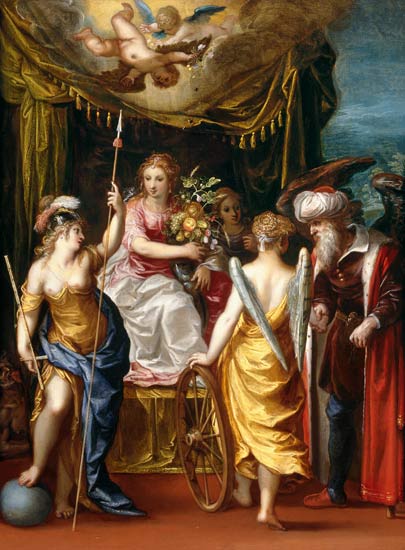 Minerva, Abundance and Fortune von Hendrik van the Elder Balen