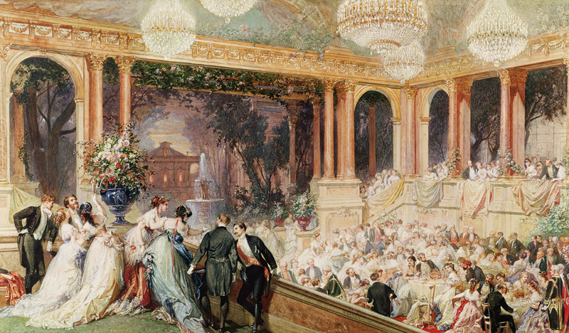 Dinner at the Tuileries von Henri Baron