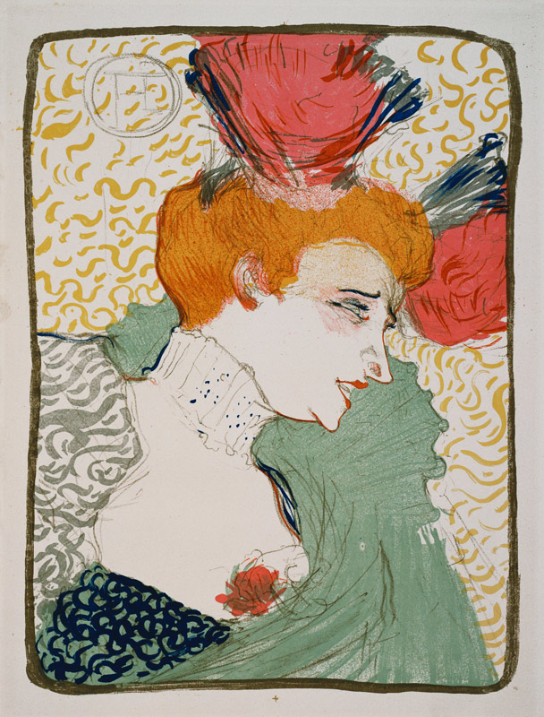 Mademoiselle Marcelle Lender, en buste von Henri de Toulouse-Lautrec