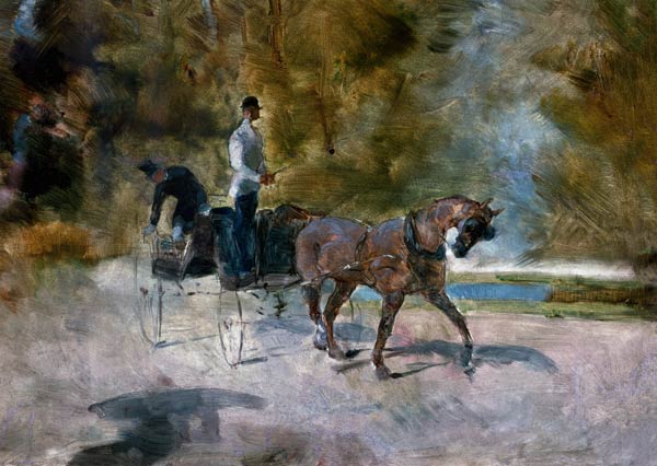 A Dog-Cart von Henri de Toulouse-Lautrec