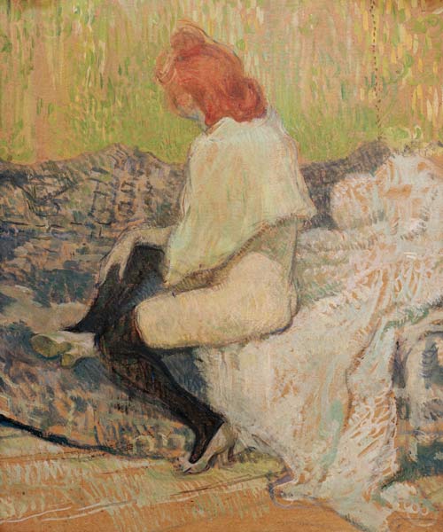 Femme rousse,  Justine von Henri de Toulouse-Lautrec