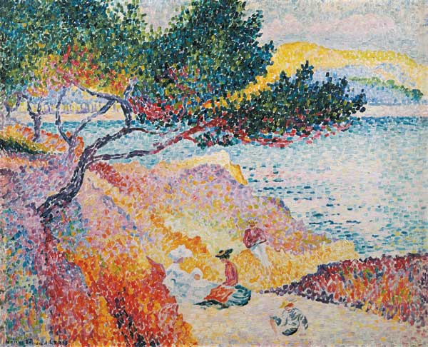 La Plage de Saint-Clair, 1906-07 von Henri-Edmond Cross