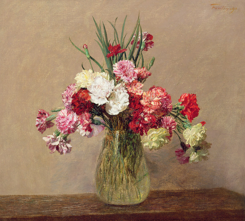 A Bouquet of Carnations von Henri Fantin-Latour