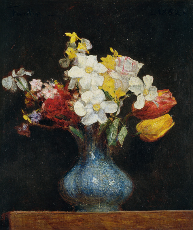 H.Fantin-Latour, Narcisses et tulipes von Henri Fantin-Latour