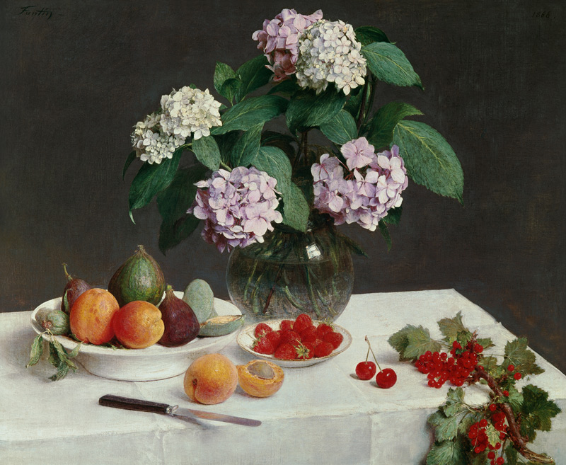 Stillleben / der gedeckte Tisch  von Henri Fantin-Latour