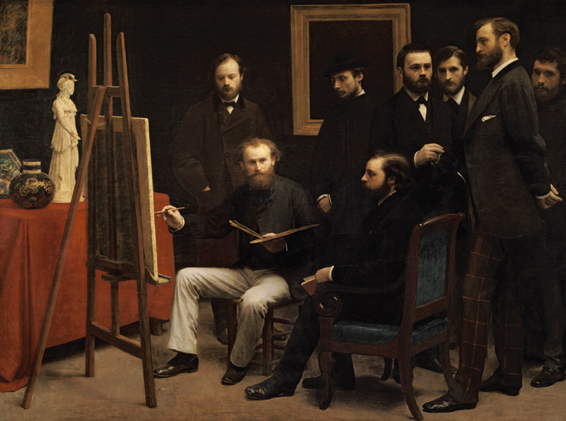 Un atelier aux Batignolles. von Henri Fantin-Latour