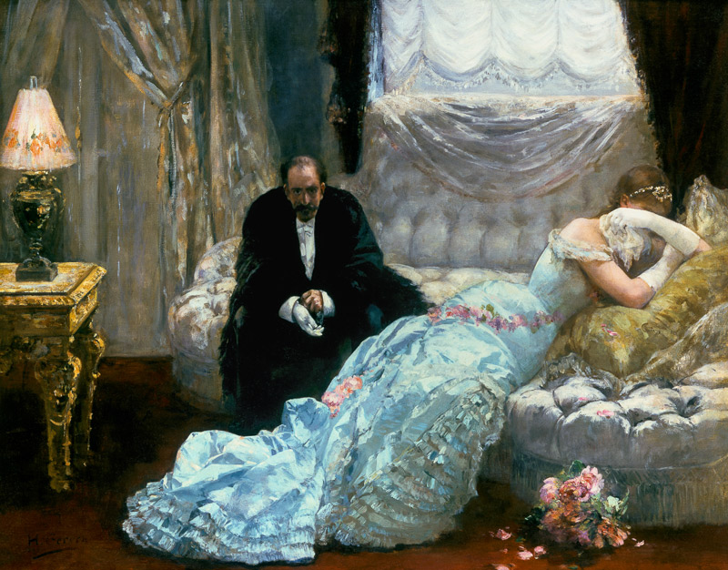 Liebe und Ehe / Ehekrach            "Retour du Bal" (Rueckkehr vom Ball) von Henri Gervex