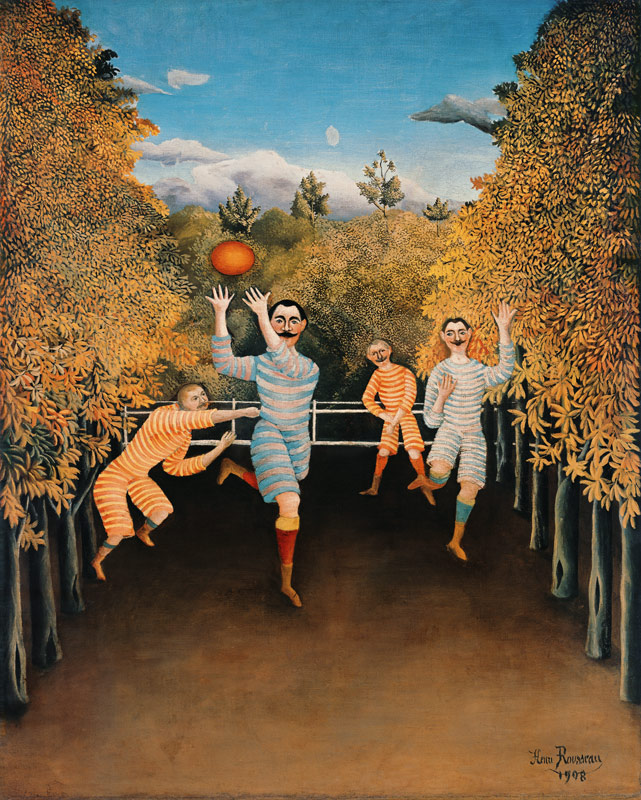 Die Fußballspieler von Henri Julien Félix Rousseau
