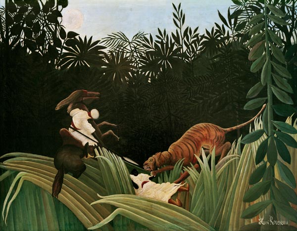 H.Rousseau, Eclairerus attaques.. von Henri Julien Félix Rousseau