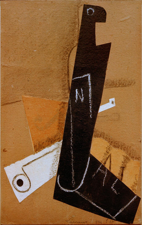 Bottle and Newspaper von Henri Laurens