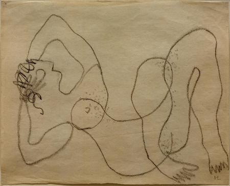Reclining Woman with Raised Arms