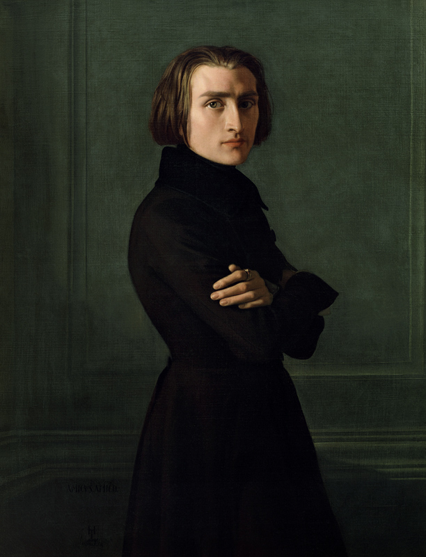 Bildnis Franz Liszt von Henri Lehmann