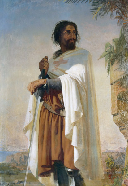 Hugo von Payns, Großmeister des Templerordens von Henri Lehmann