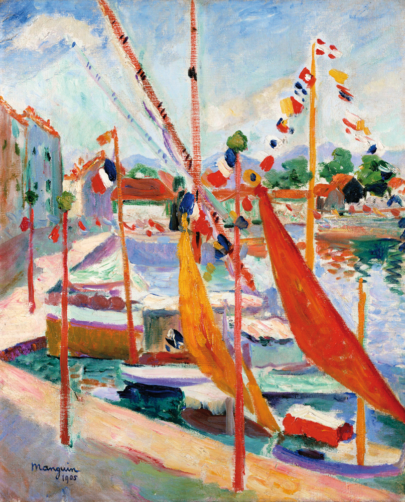 Der 14. Juli in St. Tropez von Henri-Charles Manguin