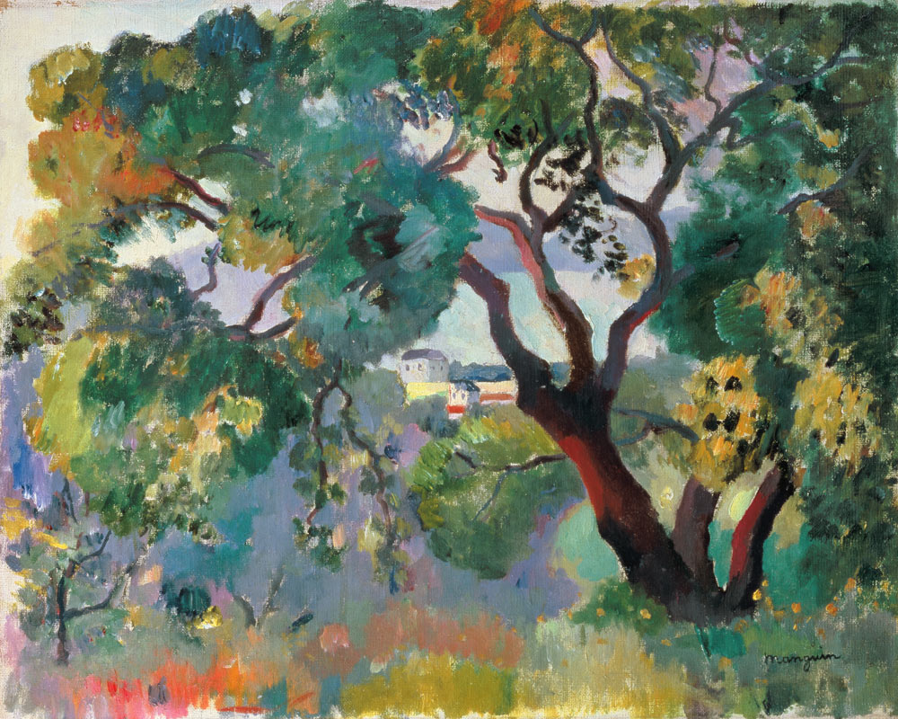Landschaft bei Saint-Tropez von Henri-Charles Manguin