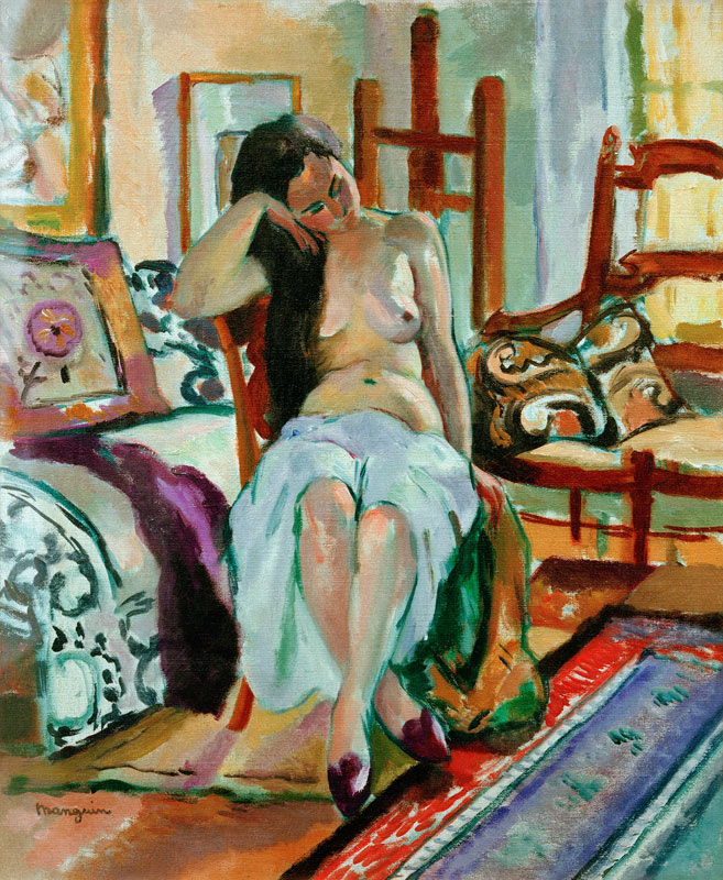 Nu dans un intérieur von Henri-Charles Manguin